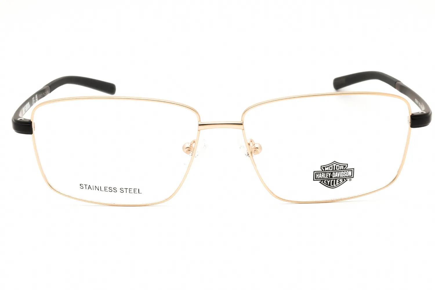Harley Davidson HD00016 032 Eyeglasses Pale Gold 61mm Men 2