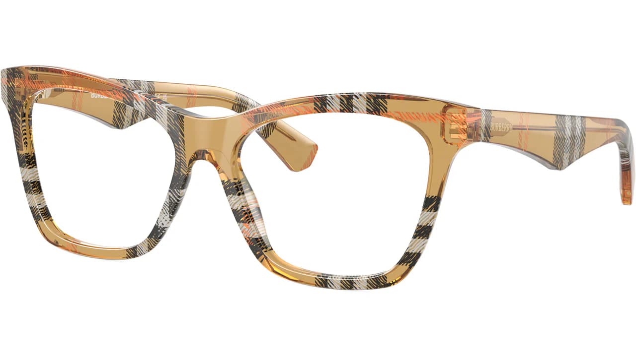 Burberry 0BE2416 4146 Eyeglasses Checkered Brown 52mm Women