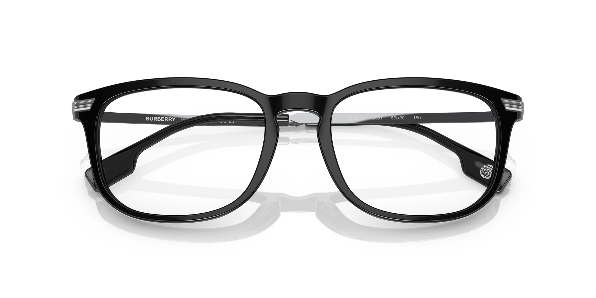 Burberry 0BE2369 3001 Eyeglasses Black 54mm Men 5