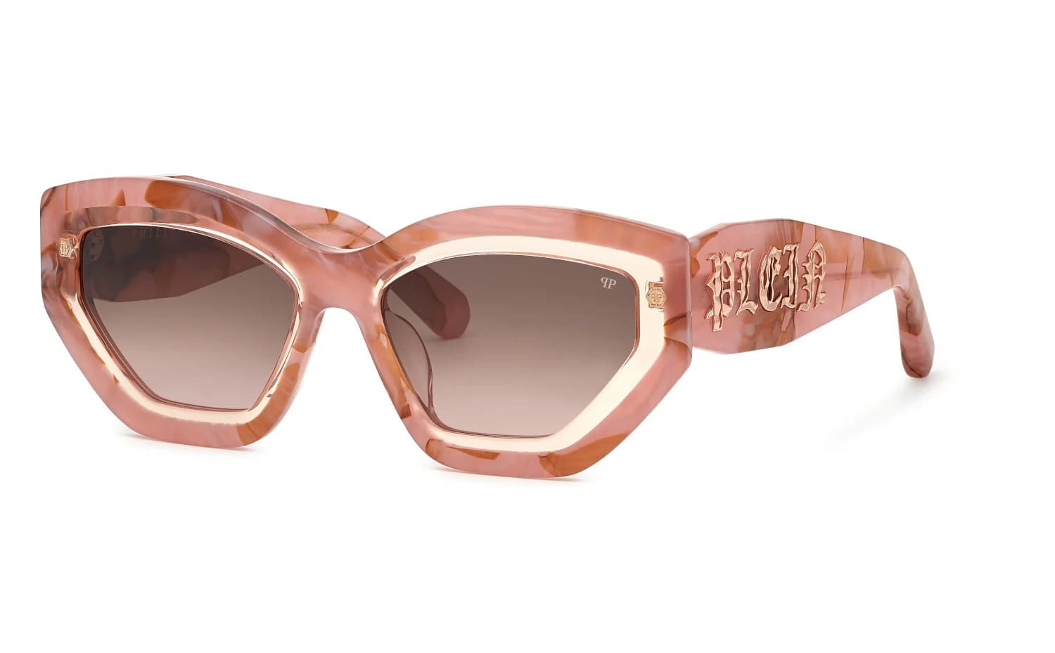 Philipp Plein SPP099M 06Z8 Sunglasses Pink 55mm Women