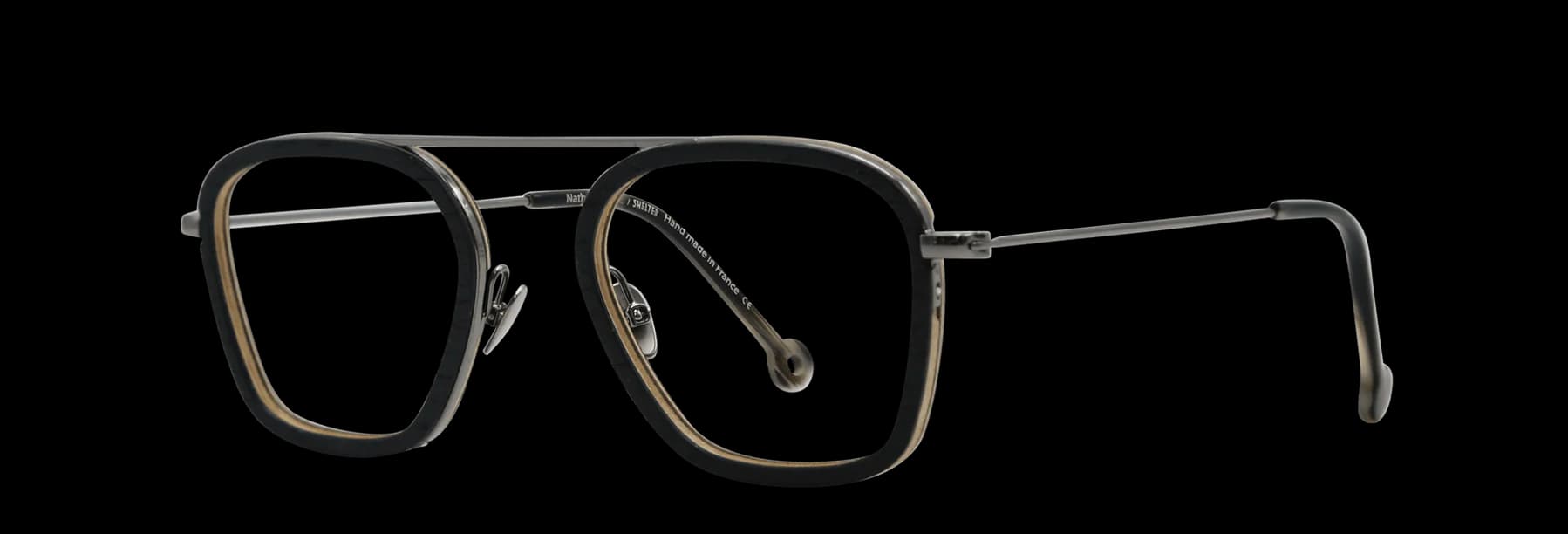 Nathalie Blanc Hector C613 Eyeglasses Ruthenium Black 53mm Unisex