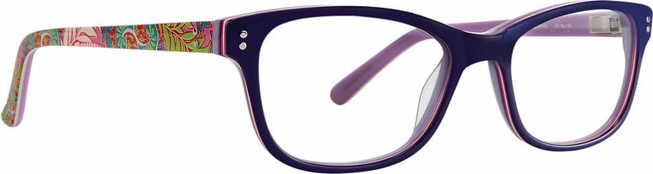 Vera Bradley Delilah PYP Eyeglasses Blue 47mm Kids