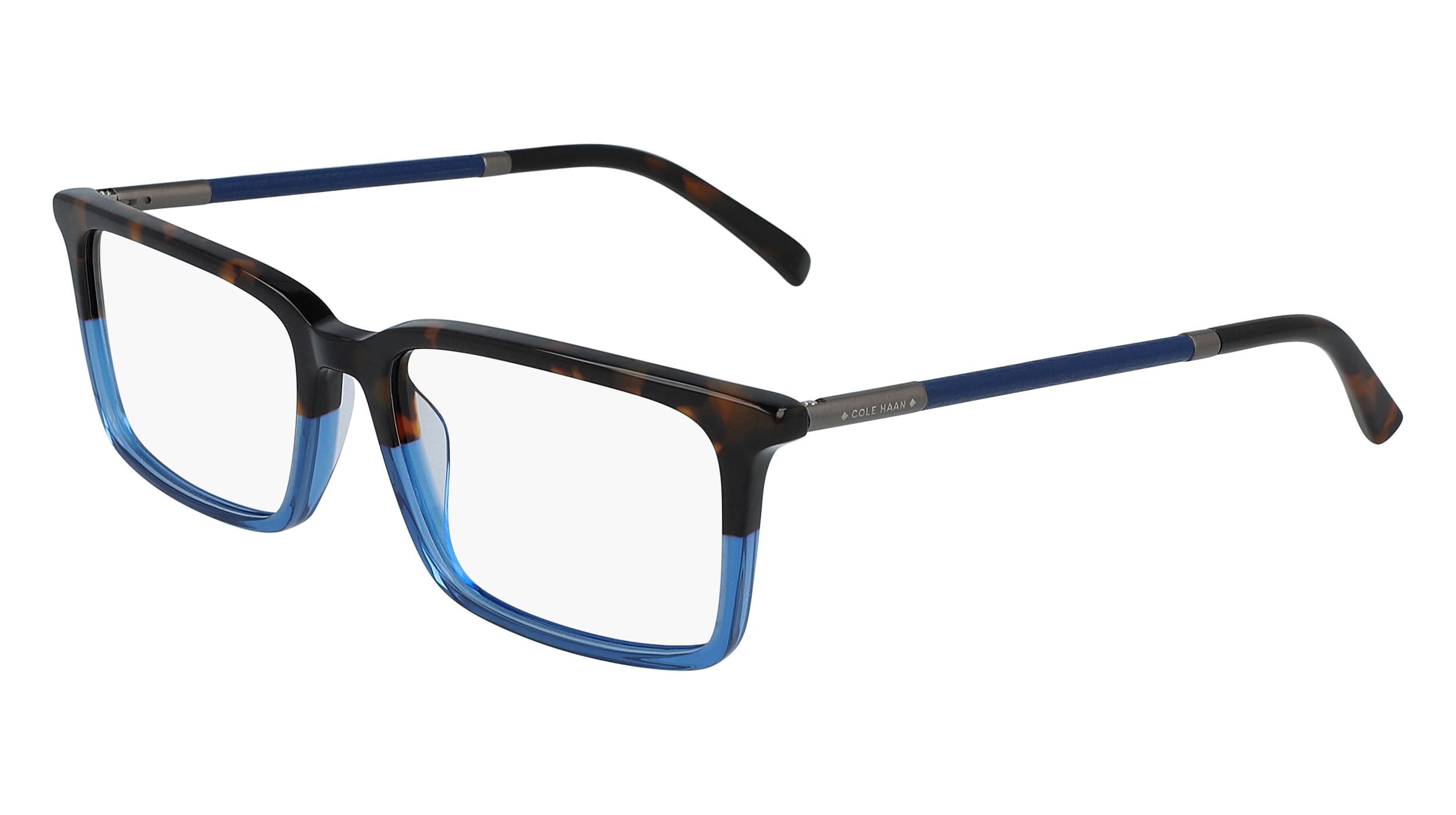 Cole Haan Ch4034 238 Eyeglasses Tort Blue Fade 55mm Men
