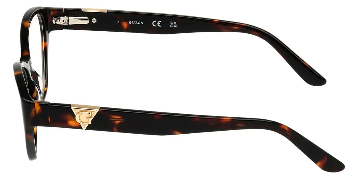 Guess GU50162 052 Eyeglasses Dark Havana 53mm Women 3