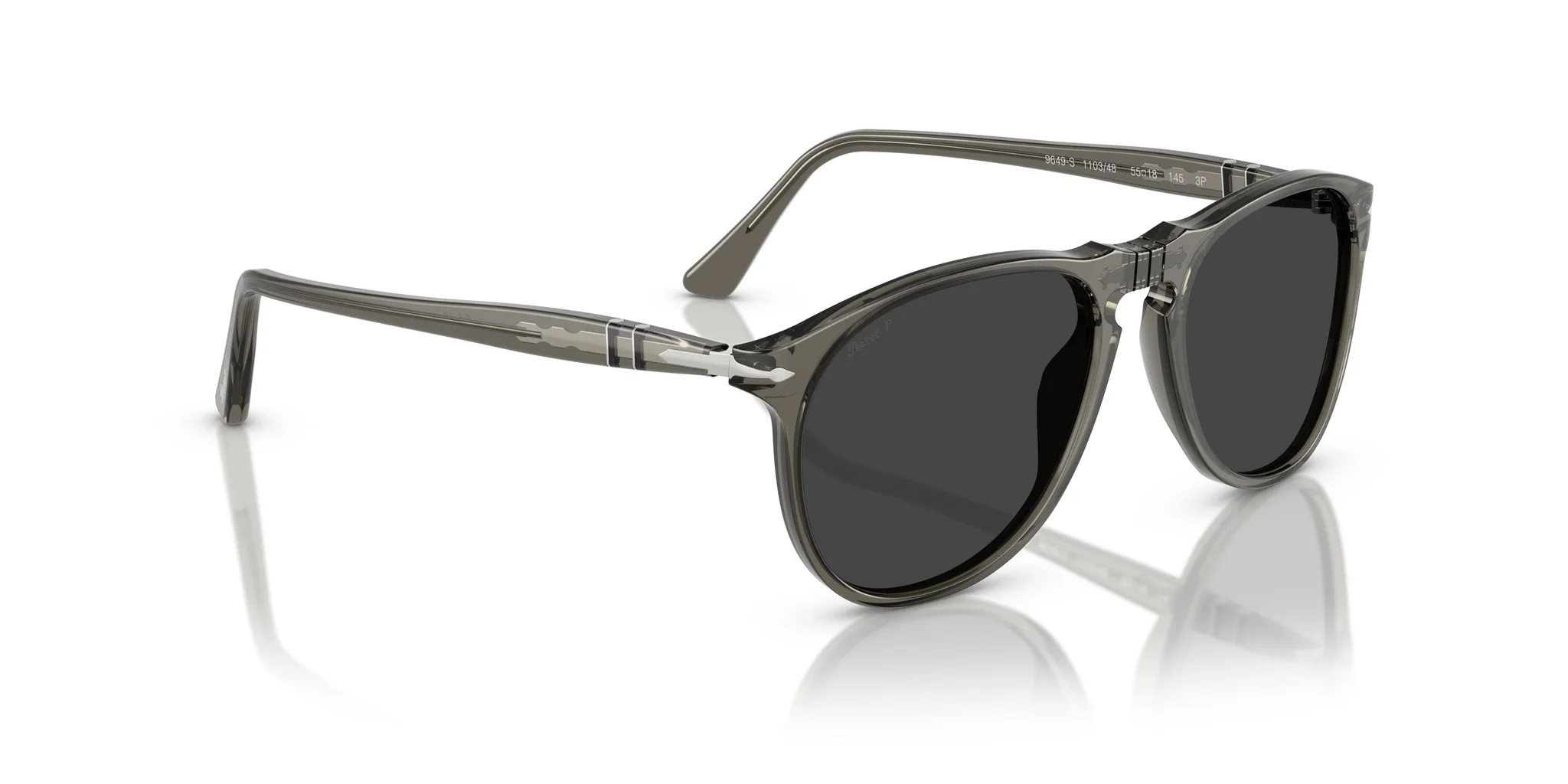 Persol PO9649S 110348 Sunglasses Smoke 55mm Men 5