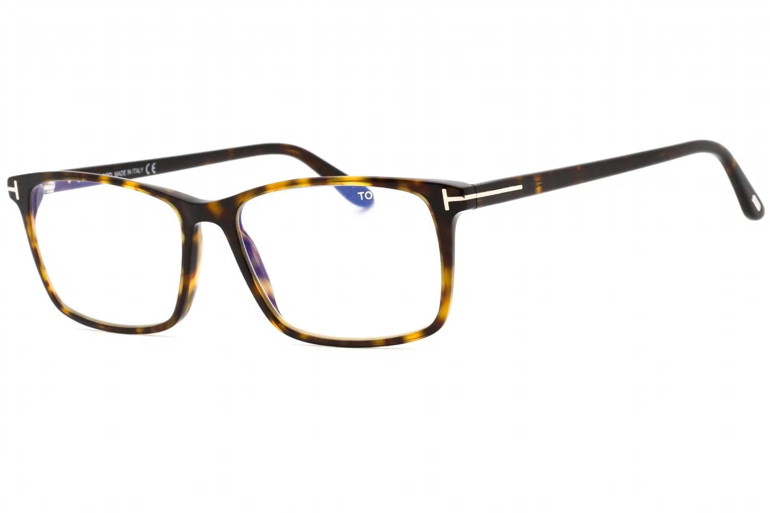 Tom Ford FT5584-B 052 Eyeglasses Shiny Dark Havana 56mm Men