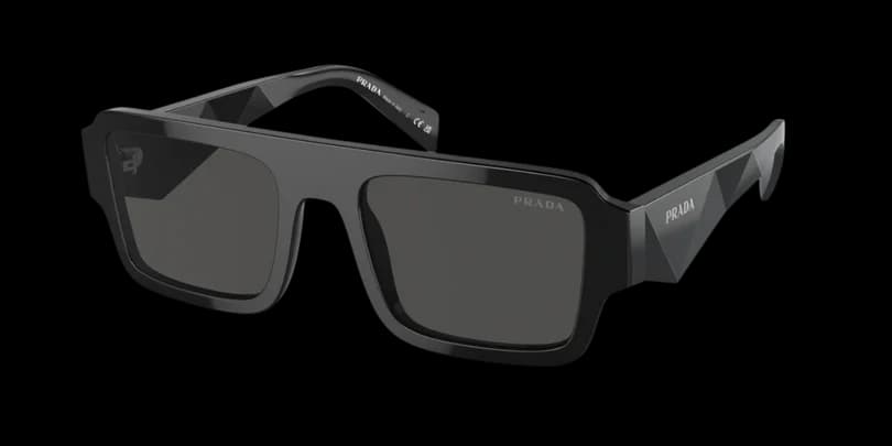 Prada 0PR A05SF 16K08Z Sunglasses Black 55mm Men
