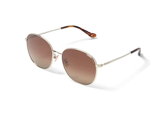 Coach HC7134 CA573 9005T5 HC7134 Polarized Sunglasses Gold 140mm Women