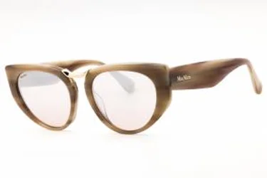 Max Mara MM0093 60G Sunglasses Beige Horn 54mm