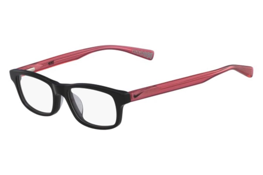 Nike 5014 004 Eyeglasses Black Red 46mm Men