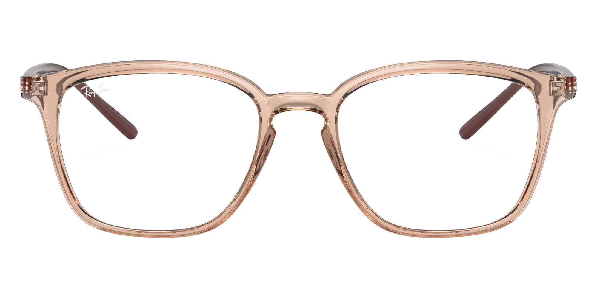Ray-Ban RB7185 5940 Eyeglasses Light Brown 52mm Unisex 2