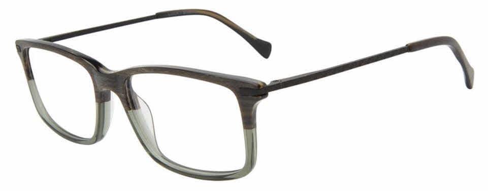 Lucky Brand VLBD423 550GRN Eyeglasses Grey Green 55mm Men