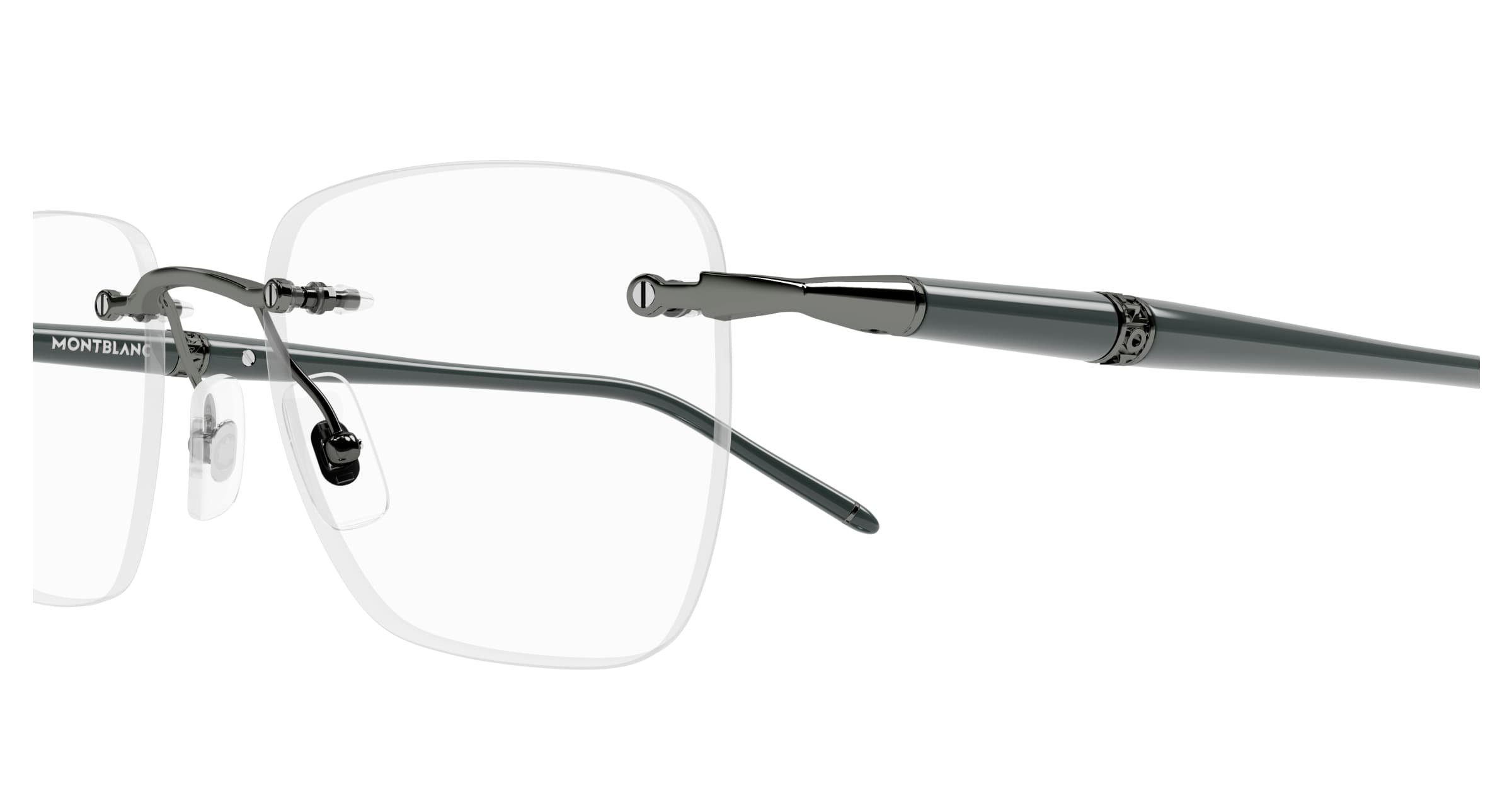 Montblanc MB0346O 003 AEZ52H0B Eyeglasses Gray 53mm Men 2