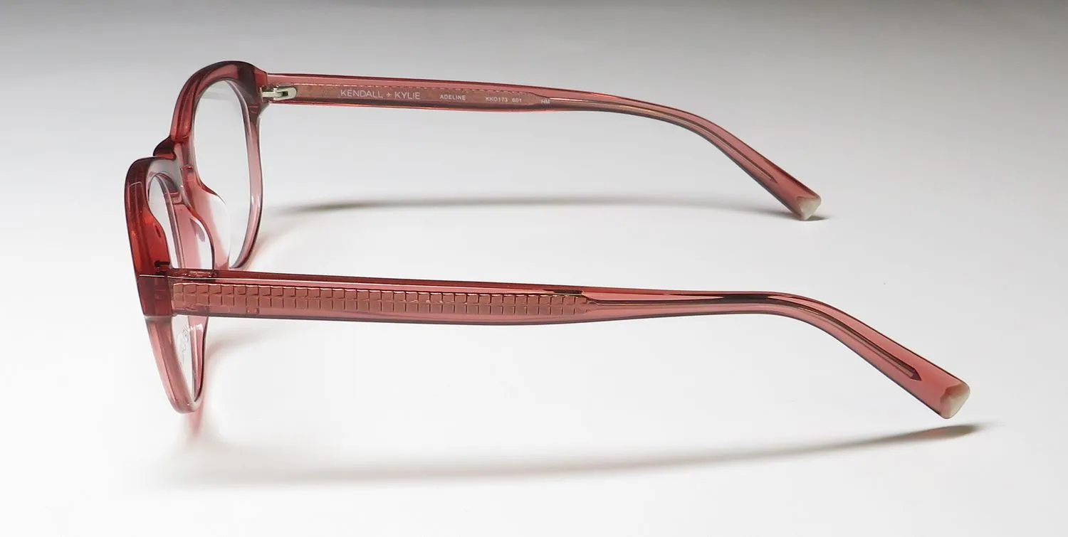 Kendall + Kylie Kko173 Adeline 601 Eyeglasses Rose Crystal 52mm 4