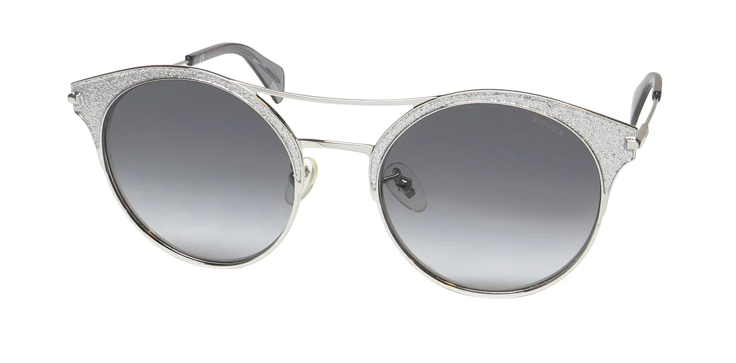 Police Spl500v h57x Sunglasses Silver 53mm