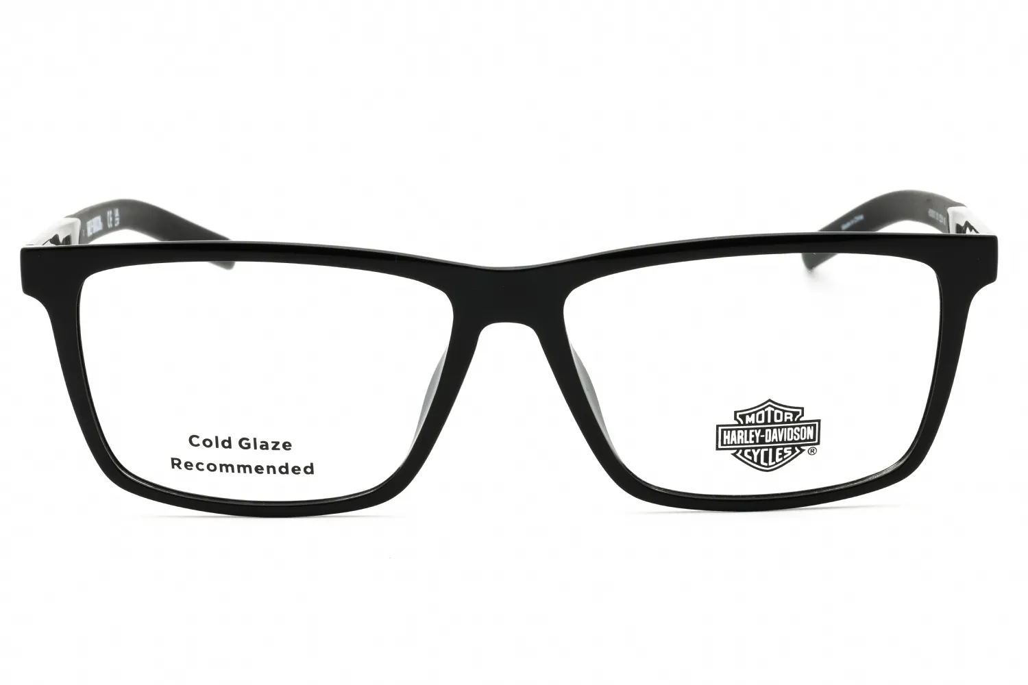 Harley Davidson HD00013 001 Eyeglasses Shiny Black 55mm Men 2