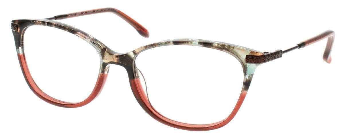 BCBGMAXAZRIA Rowan Eyeglasses Brown Terracotta Fade 52mm Women
