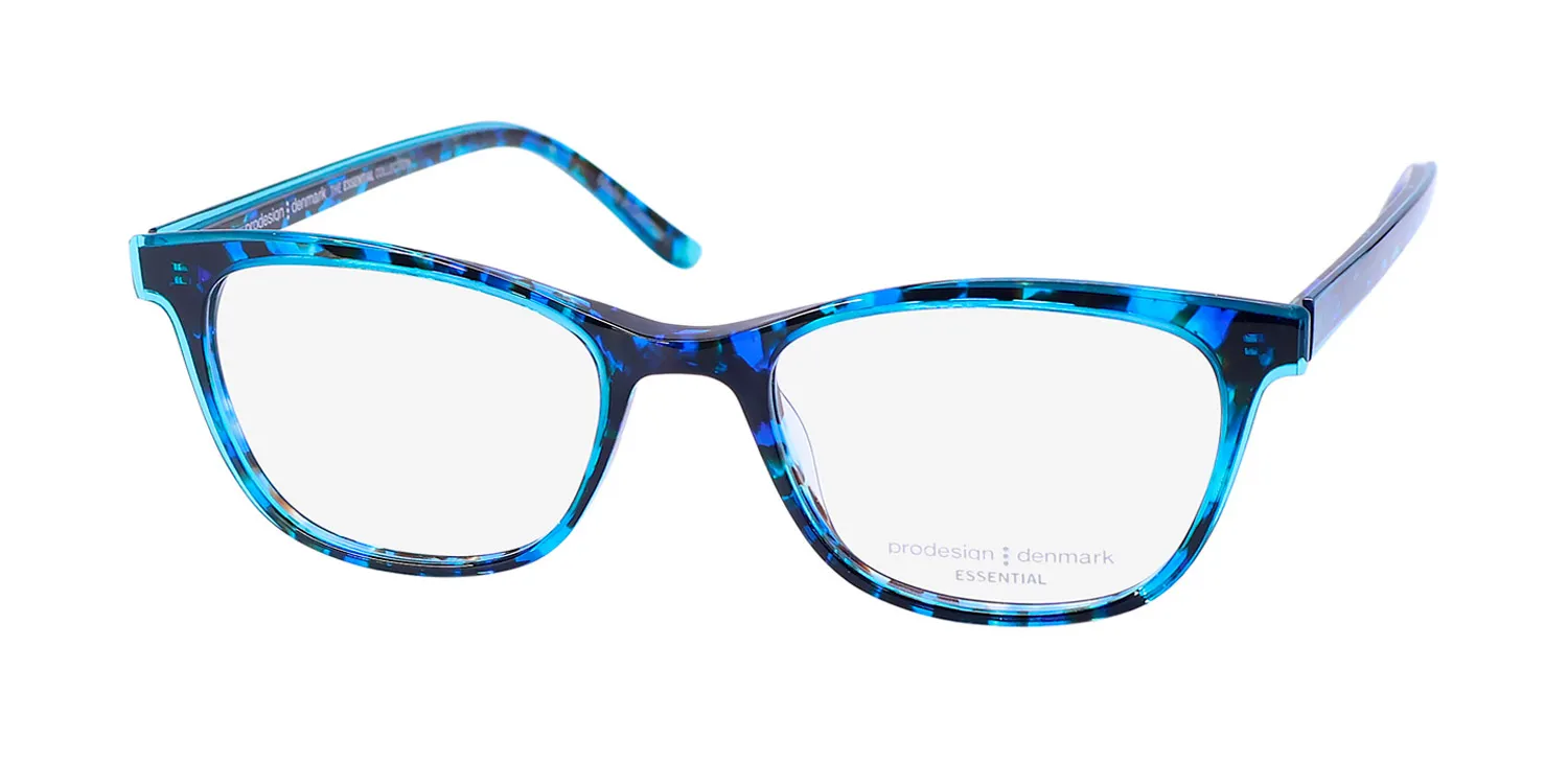 ProDesign Denmark Clear 1 8524 Eyeglasses Blue Tortoise 50mm Women