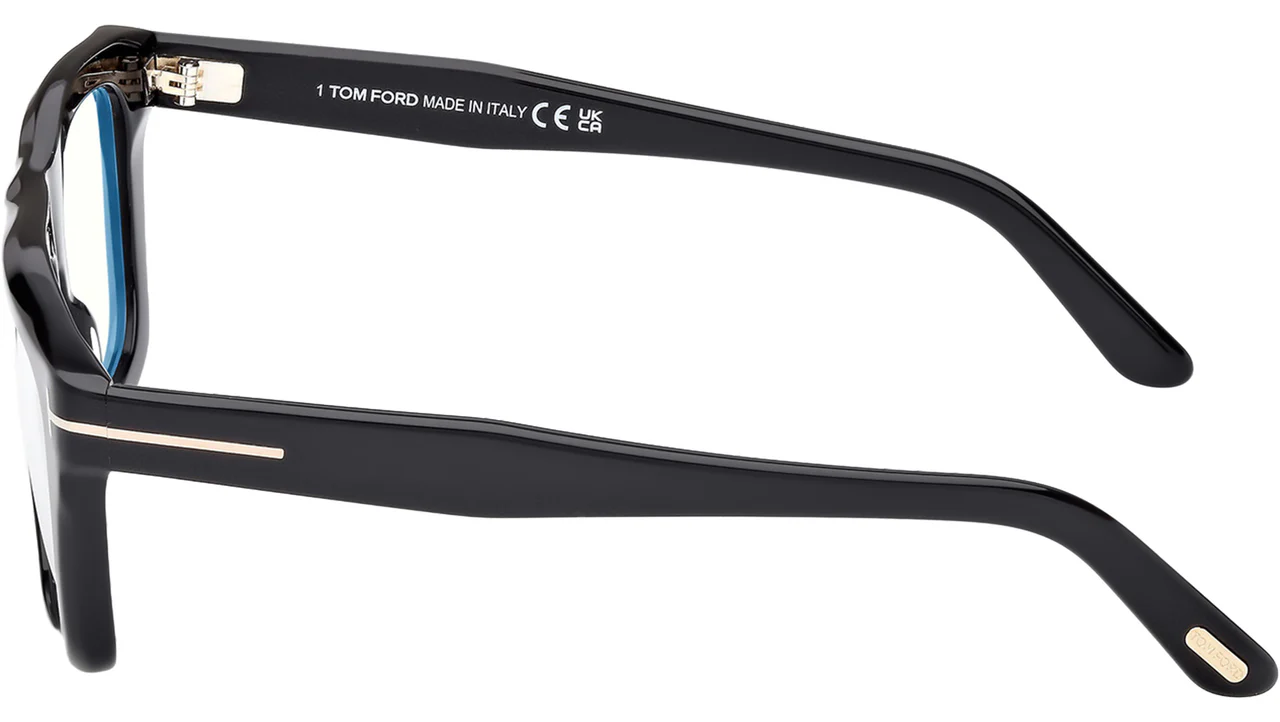 Tom Ford FT6059B 001 Eyeglasses Shiny Black 54mm Men 3