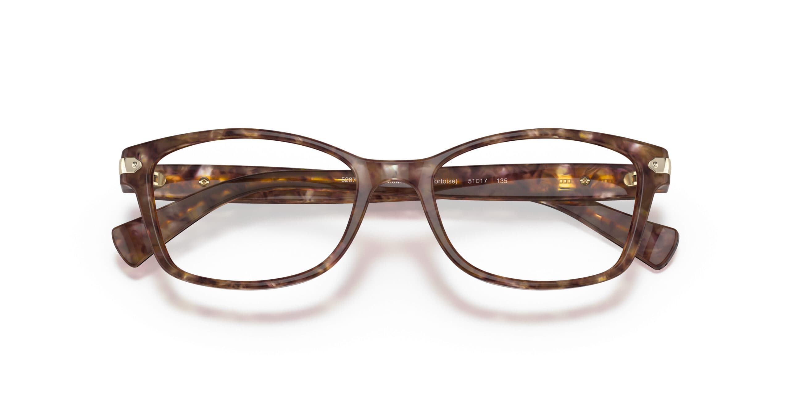 Coach HC6065 5287 Eyeglasses Confetti Light Brown 51mm Unisex 5