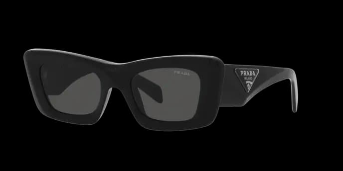 Prada SPR13Z 1AB5S0 Sunglasses Black 50mm Women