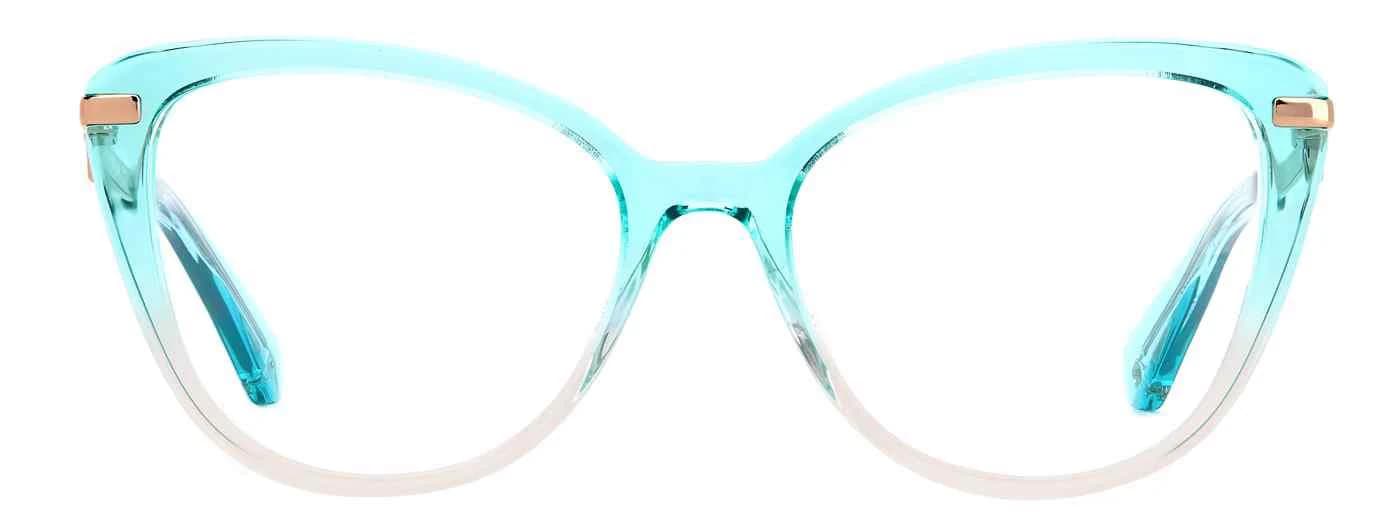 Kate Spade FLAVIA 0IWB Eyeglasses Green Pink 51mm Women 2