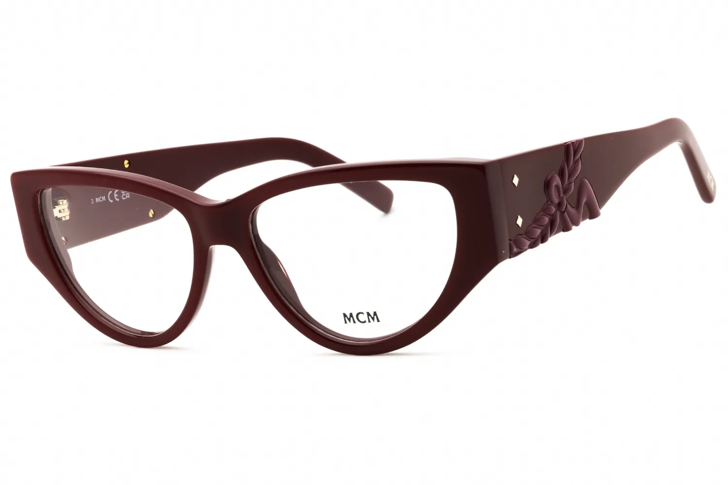 MCM MW5004 069 Eyeglasses Shiny Bordeaux 53mm Women