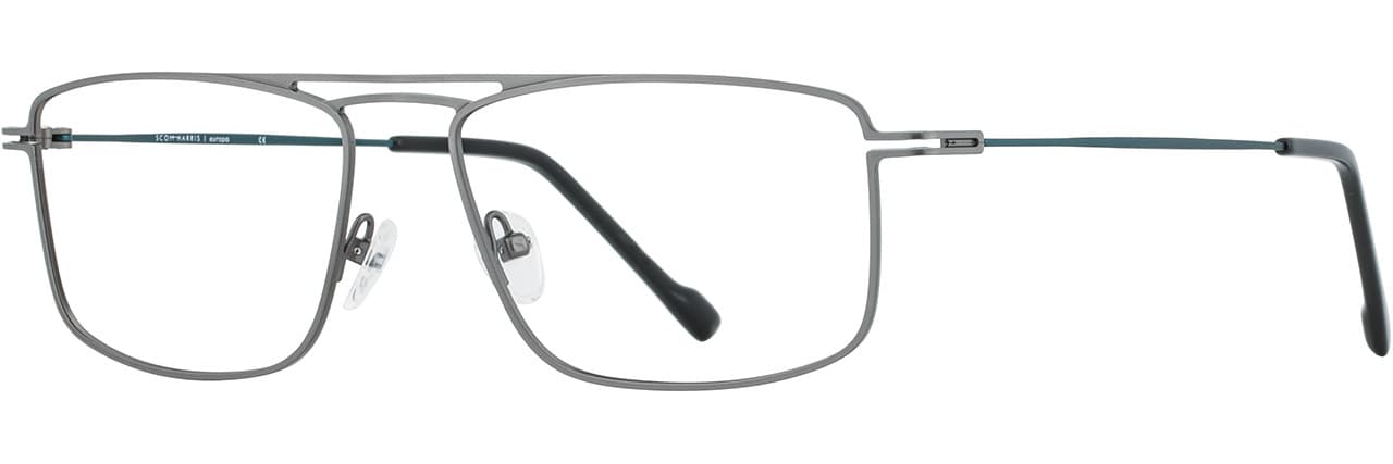 Scott Harris SH-740 C2 Eyeglasses Gunmetal Teal 55mm Men 3