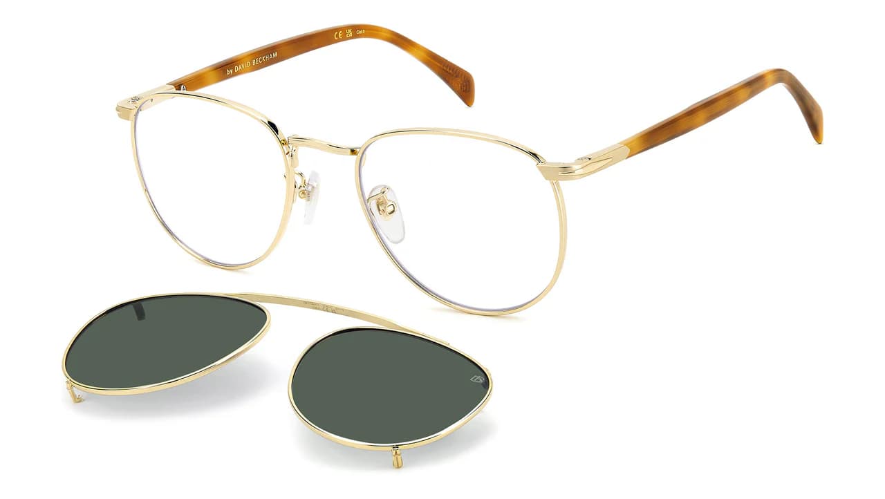 David Beckham DB 1144/CS 00NR Sunglasses Gold Brown Havana 52mm Men