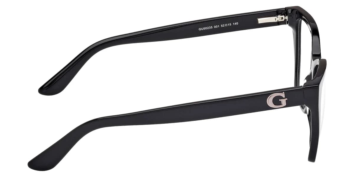 Guess GU50235 001 Eyeglasses Shiny Black 52mm Women 5