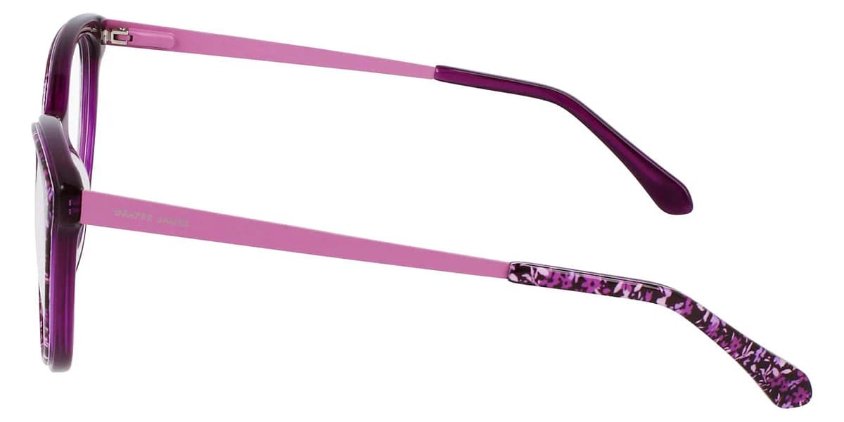 Draper James DJ5046 501 Eyeglasses Plum Floral 54mm Women 3