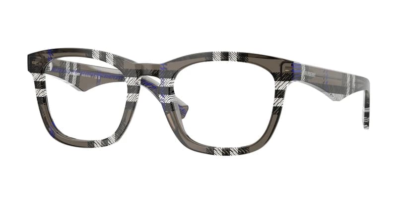 Burberry 0BE2417 4147 Eyeglasses Checkered Grey 51mm Men
