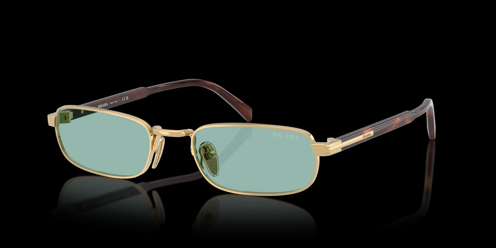 Prada 0PR B54S 5AK40K Sunglasses Gold 54mm Men