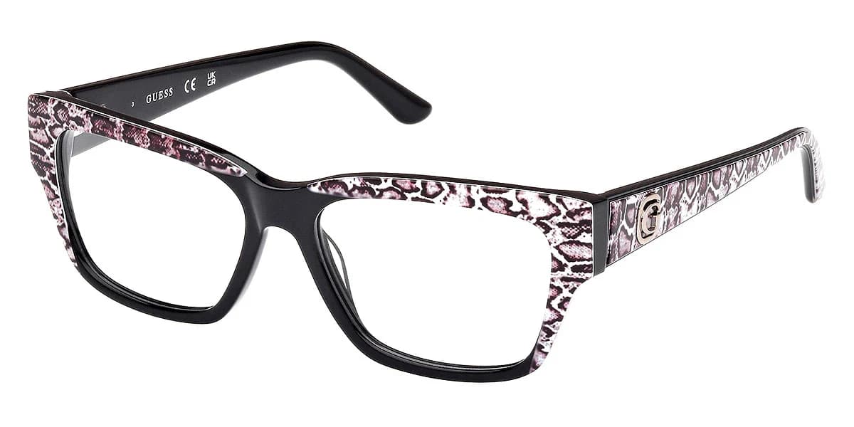 Guess GU50126 005 Eyeglasses Black 53mm Women