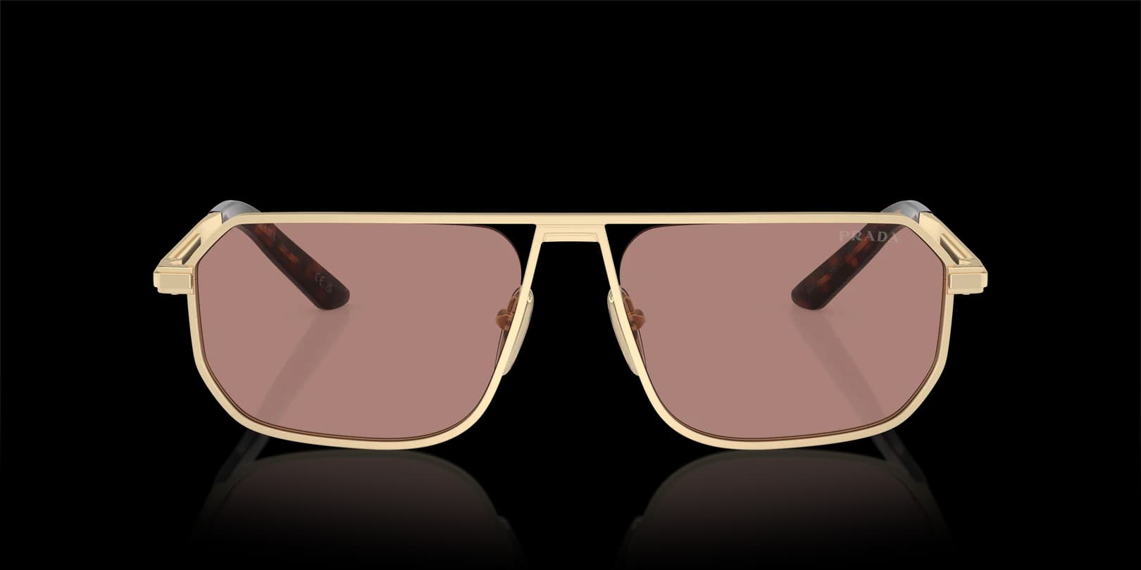 Prada 0PR A53S VAF10D Sunglasses Pale Gold 59mm 2