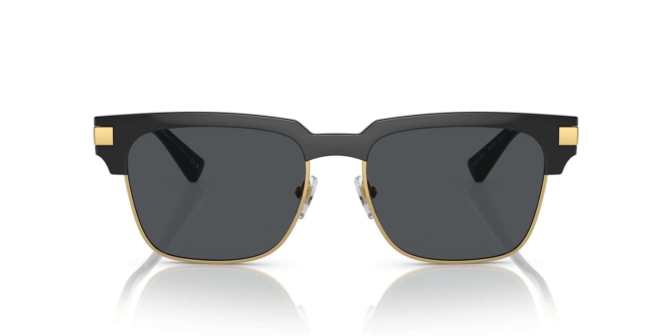 Versace MOD.4447 GB1/87 Sunglasses Black 55mm Unisex 4