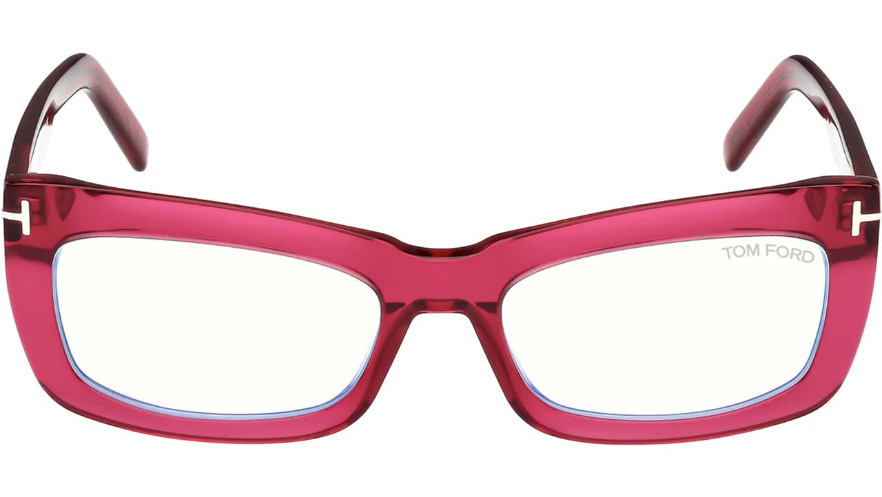 Tom Ford FT5966B 075 Eyeglasses Shiny Fuxia 55mm Women 2