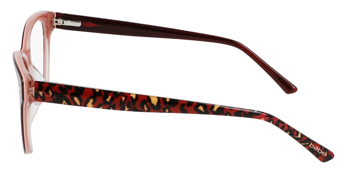 Bebe BB5194 603 Eyeglasses Berry Animal 53mm Women 3