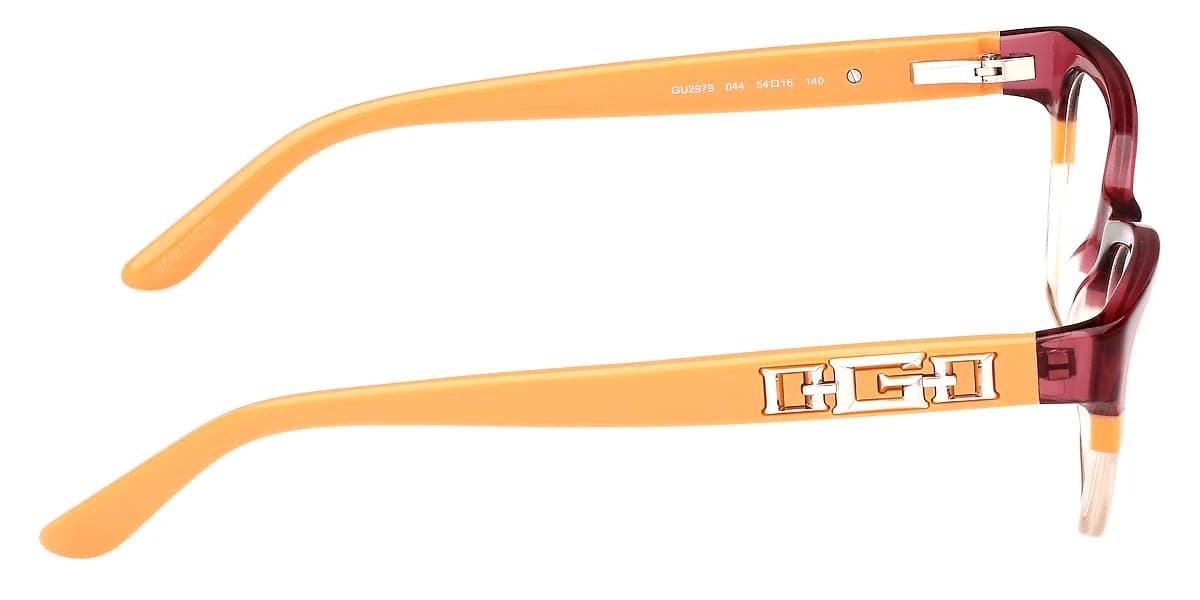 Guess GU2979 044 Eyeglasses Orange 52mm Women 5