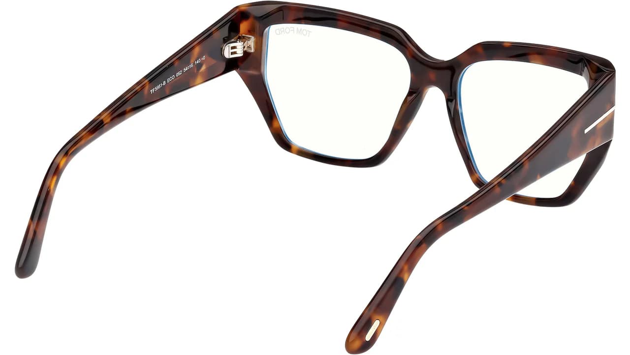 Tom Ford FT5951B 052 Eyeglasses Dark Havana 54mm Women 5
