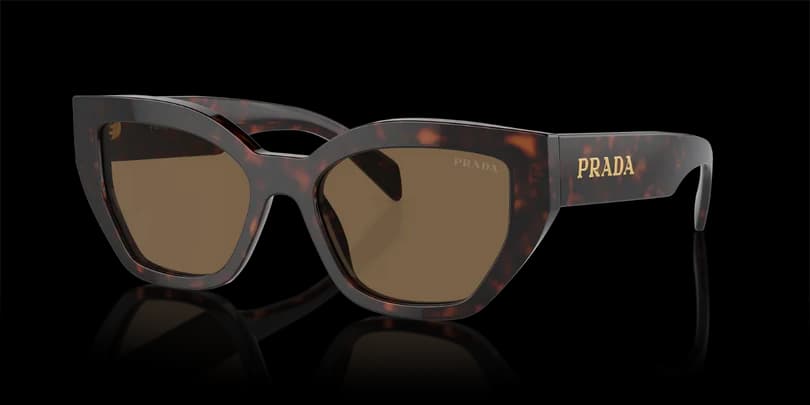 Prada 0PR A09S 16N5Y1 Sunglasses Briar Tortoise 53mm Women