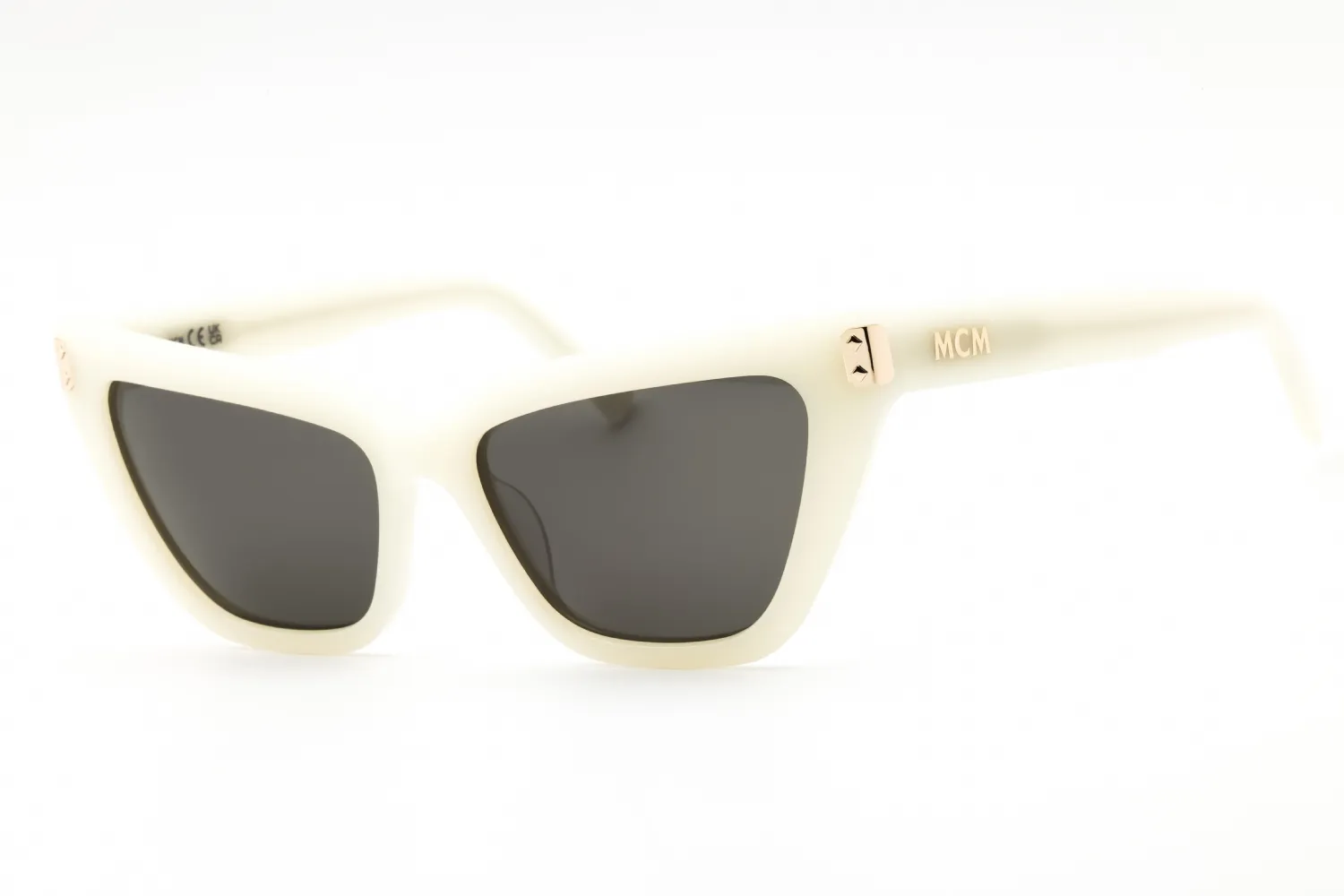 MCM MW0010 21A Sunglasses Shiny White 54mm Women