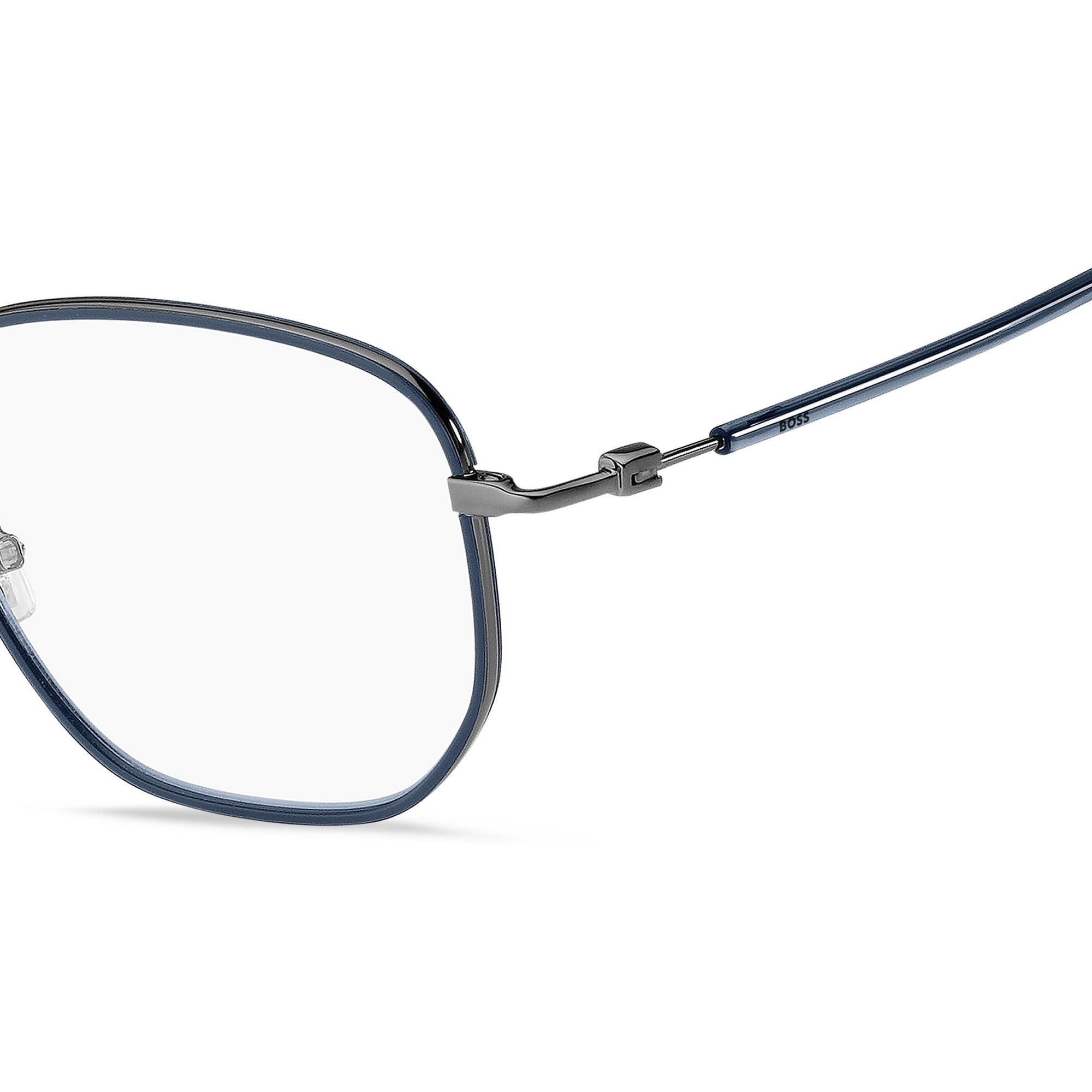 HUGO BOSS 1430 0AN7 Eyeglasses Petrol Dark Ruthenium 53mm Men 4