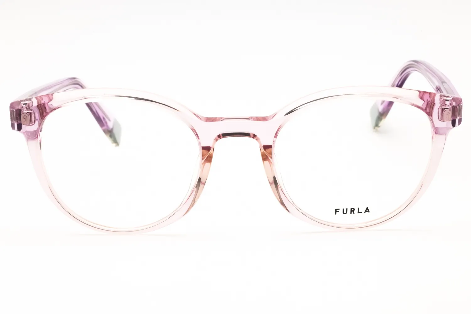 Furla VFU642V 06PF Eyeglasses Shiny Transparent Lilac 50mm Women 2