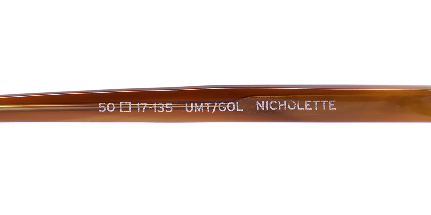 Barton Perreira Nicholette umt/gol Eyeglasses Amber Brown 50mm 8