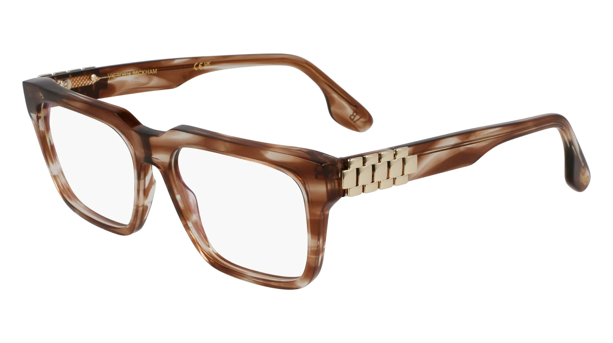 Victoria Beckham VB2667 230 Eyeglasses Striped Brown 52mm Women