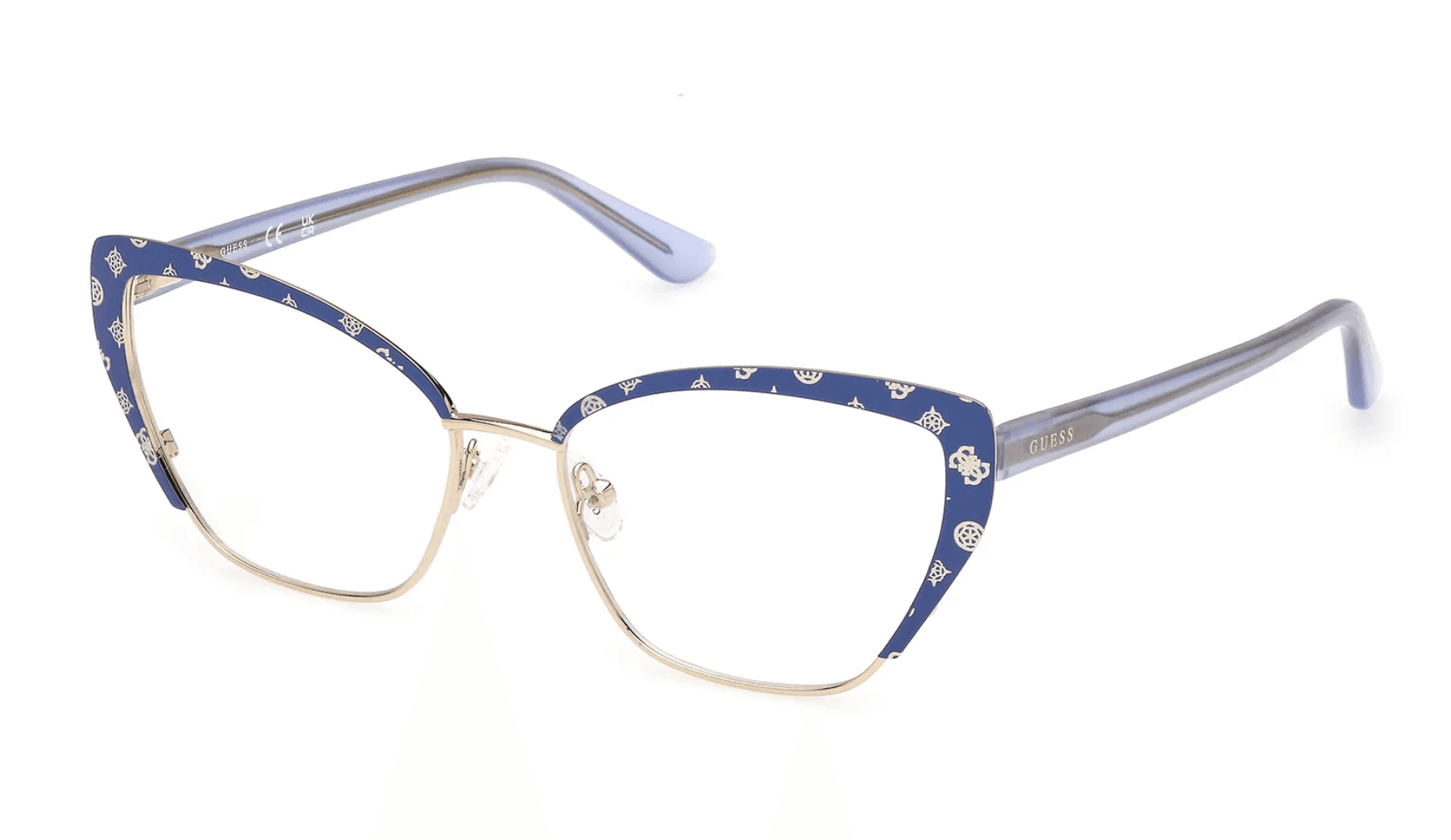 Guess GU50121 092 Eyeglasses Blue 55mm Women