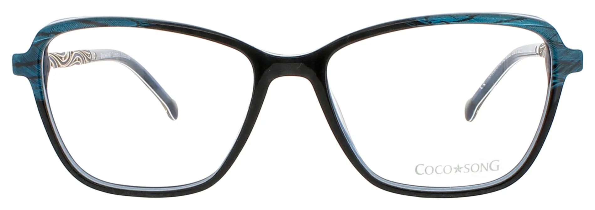 Coco Song FALLING ANGEL C01 Eyeglasses Black Blue 54mm Women 2