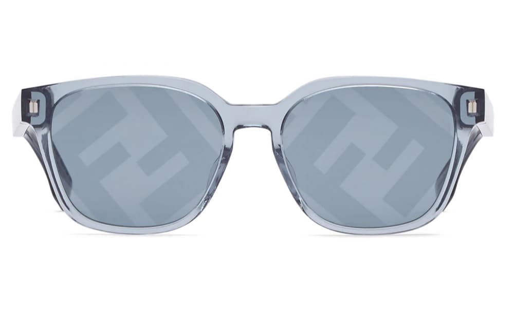 Fendi FE40001U 5590X Sunglasses Shiny Blue 55mm Men 2