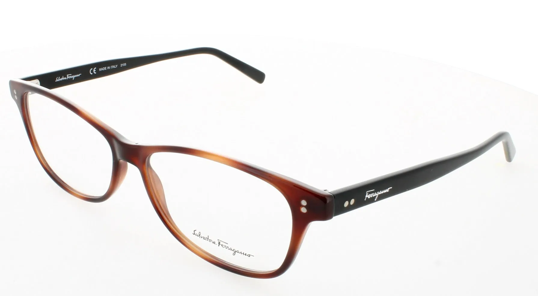 Salvatore Ferragamo SF2910-241-55 241 Eyeglasses Tortoise, Black 55mm Women